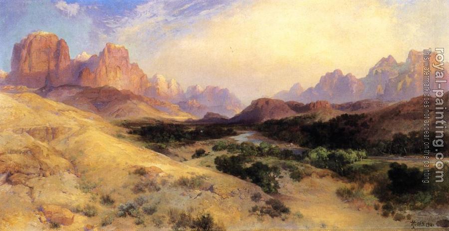 Thomas Moran : Zion Valley, South Utah